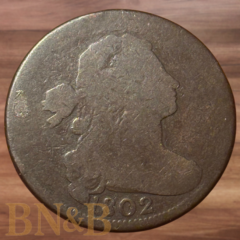 1802 Draped Bust Large Cent VG #B123