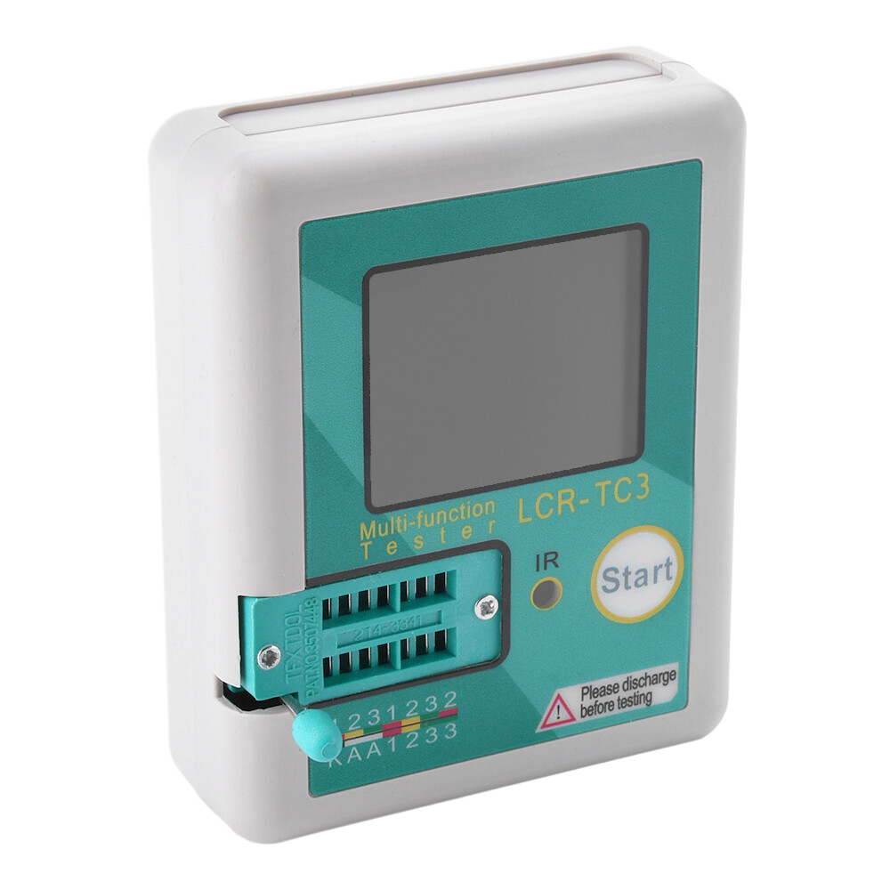 LCR-TC3 High-precision Transistor Tester Diode Capacitance Test Meter + Cable US