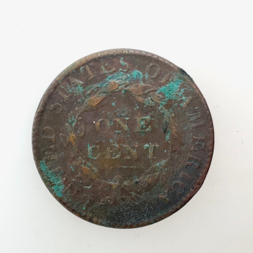 1822 1c Coronet Head Large Cent VF Copper US Coin