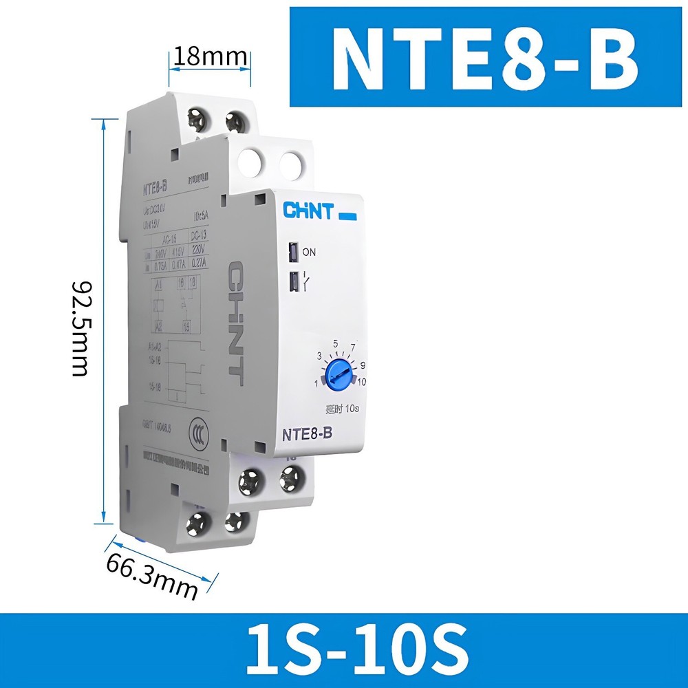 NTE8-A/B On Delay & Off Delay Timer Time Cycler Switch DC24V AC220V Delay Relay