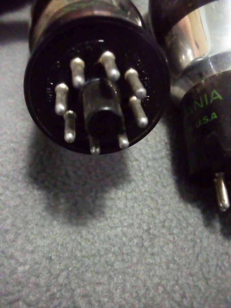 8x Sylvania Replacement Bulbs/Tubes Vintage Untested