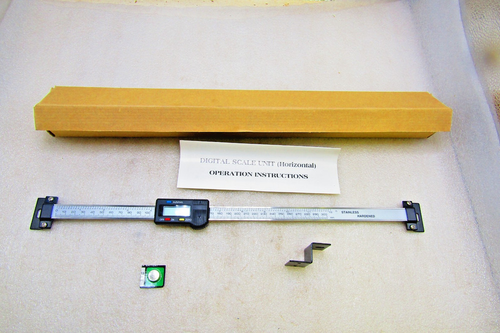 Horizontal electronic absolute digital scale, 12"