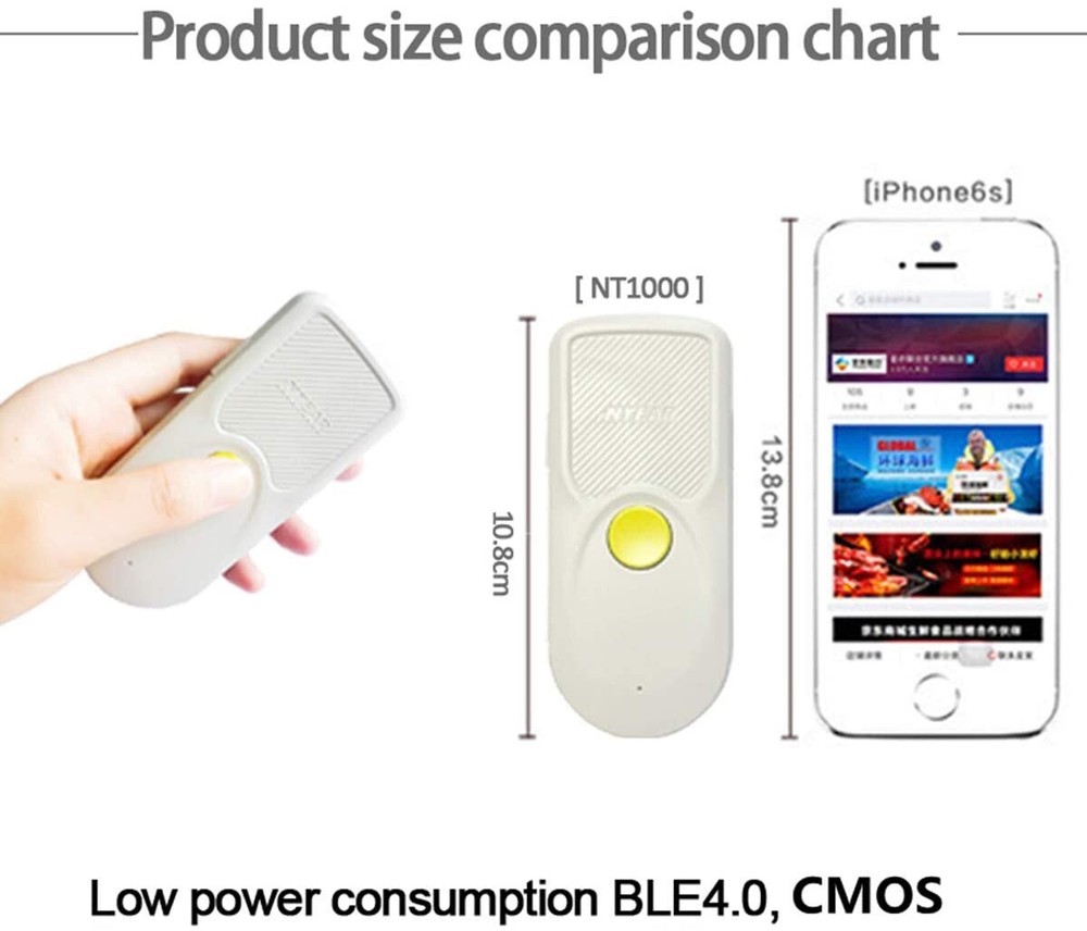 Wireless Barcode Scanner Screen/ NT1000/ Bluetooth Portable