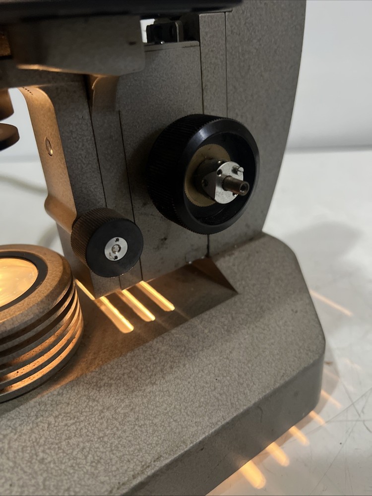 Vintage LAB SETUP Olympus KHC Microscope Binocular Working Lamp UNTESTED AS-IS