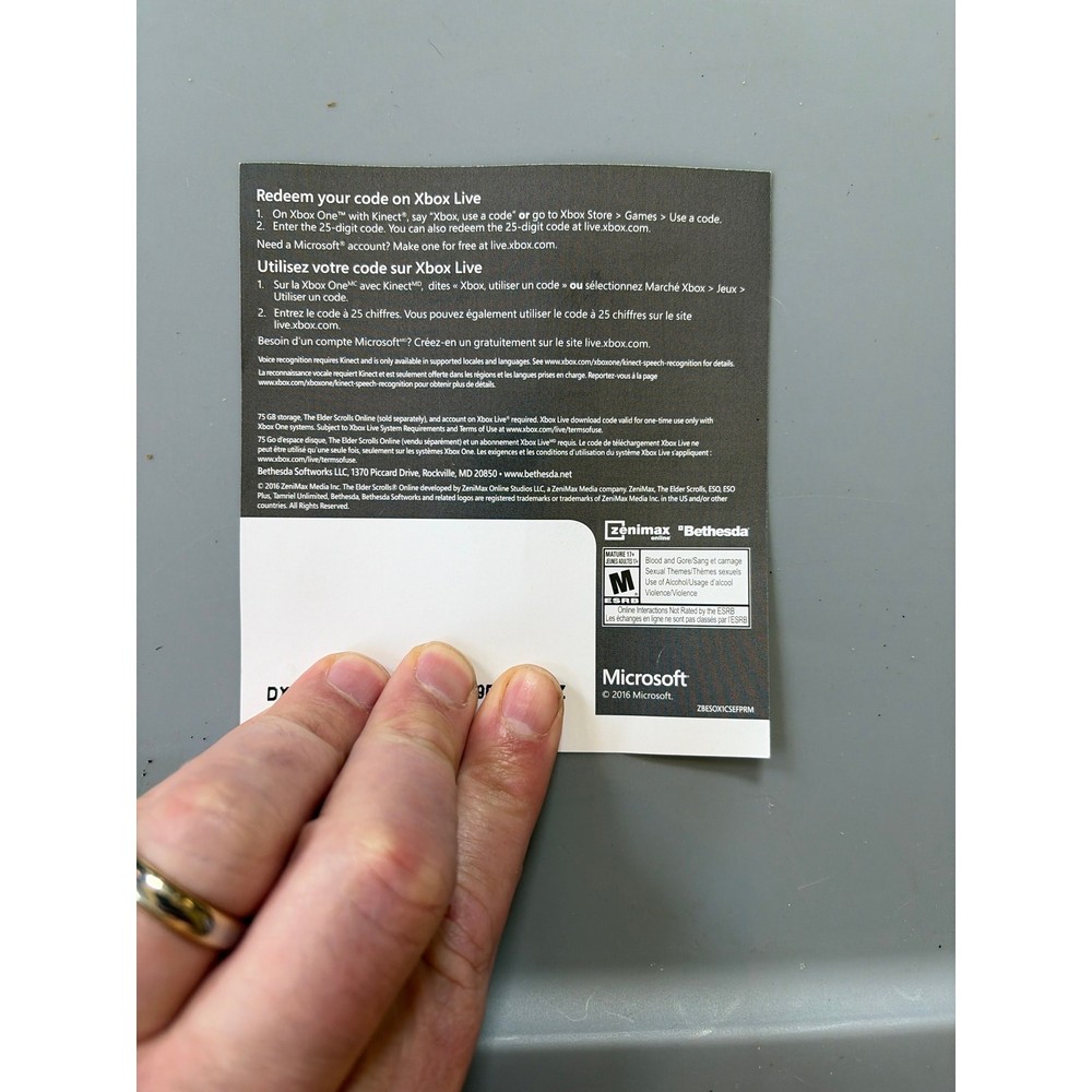 Xbox Elder Scrolls Online ESO Dragon Warrior Costume Mount Code Check and Valid