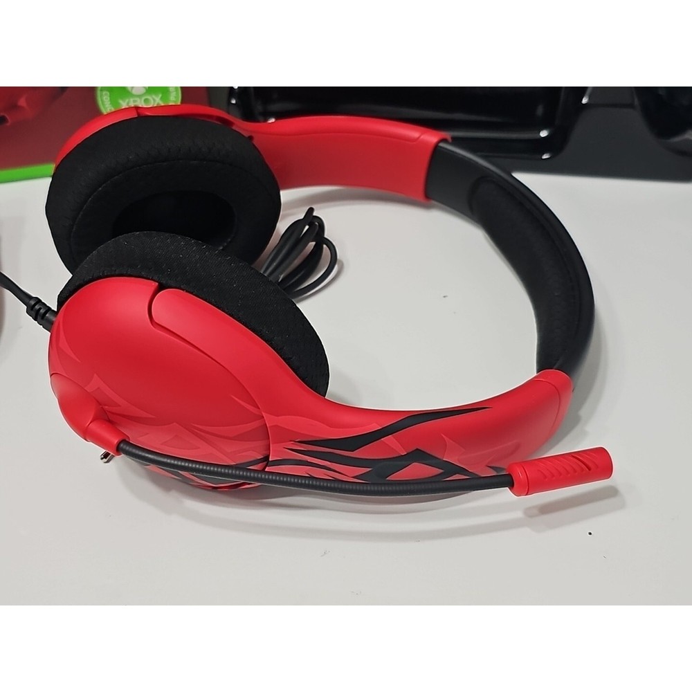 PDP Spirit Red Bundle: Advanced Wired Controller & Wired Headset *OPEN NEW*