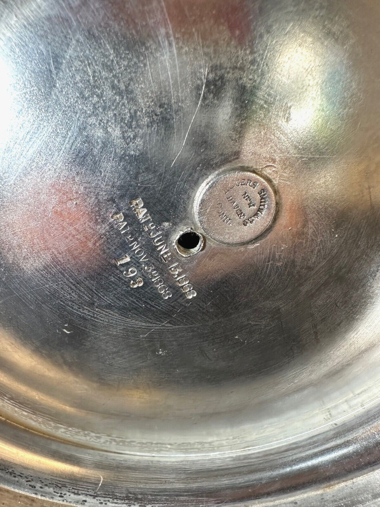 Antique 1868 Rogers & Smith Co. Engraved Silver Plate Insulated Pitcher