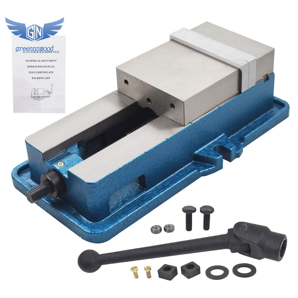 5" Lockdown CNC Milling Machine Vise Clamping Vice Precision Without Base