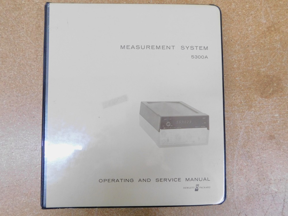 HP Hewlett Packard Measurement Systems 5300A Operating Service Manual (original)