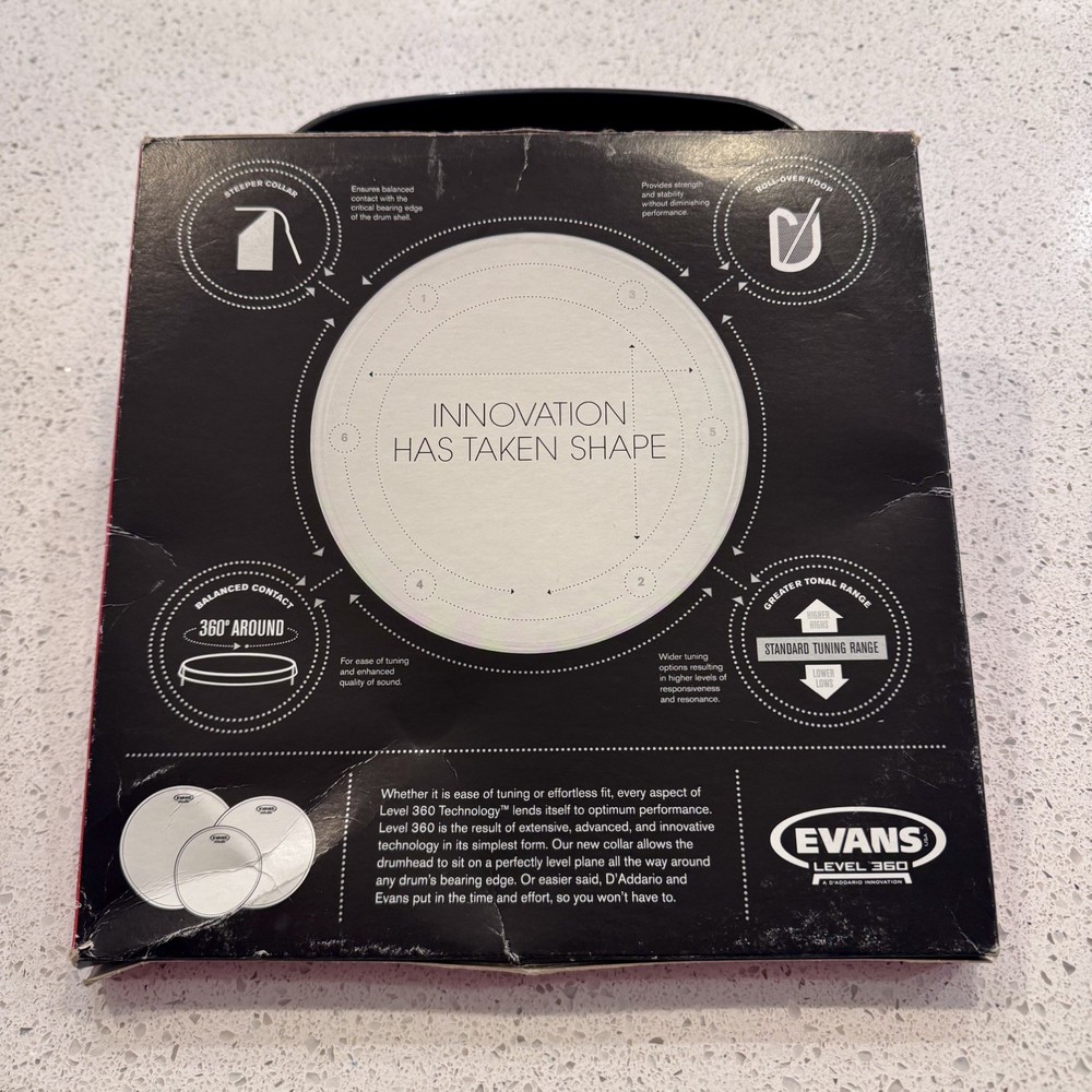 Evans Level 360 Clear Drumhead - 10" New Open Box