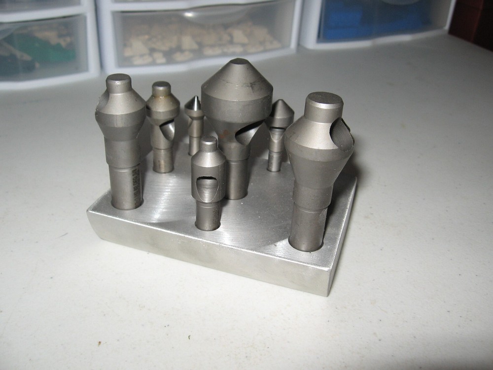 WELDON 10 PC COUNTERSINK SET WITH CUSTOM ALUMINUM HOLDER