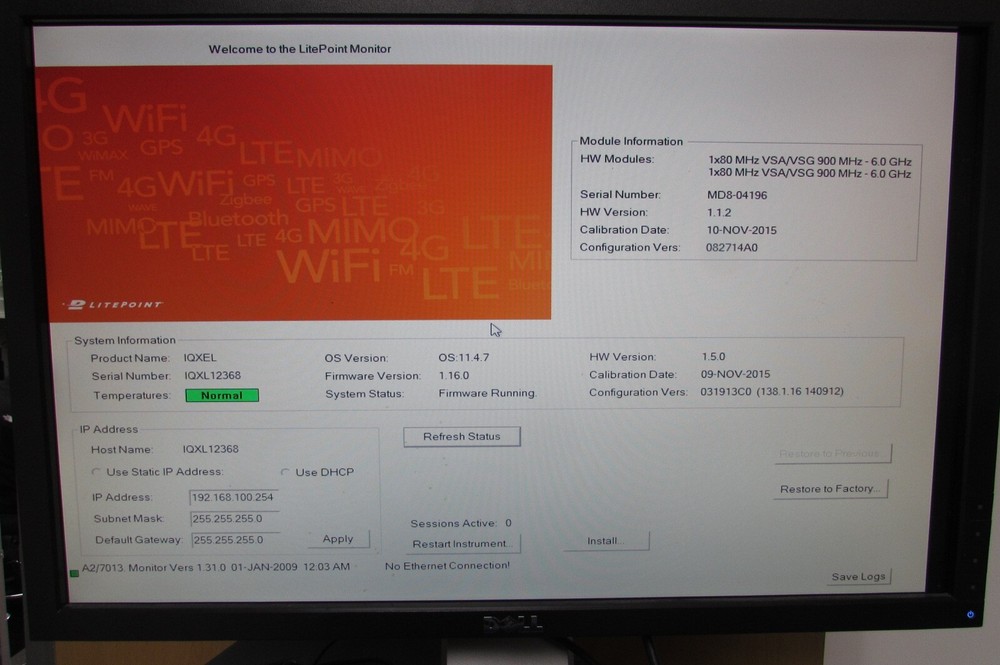 Litepoint iQxel 80 RF Connectivity Test System Set