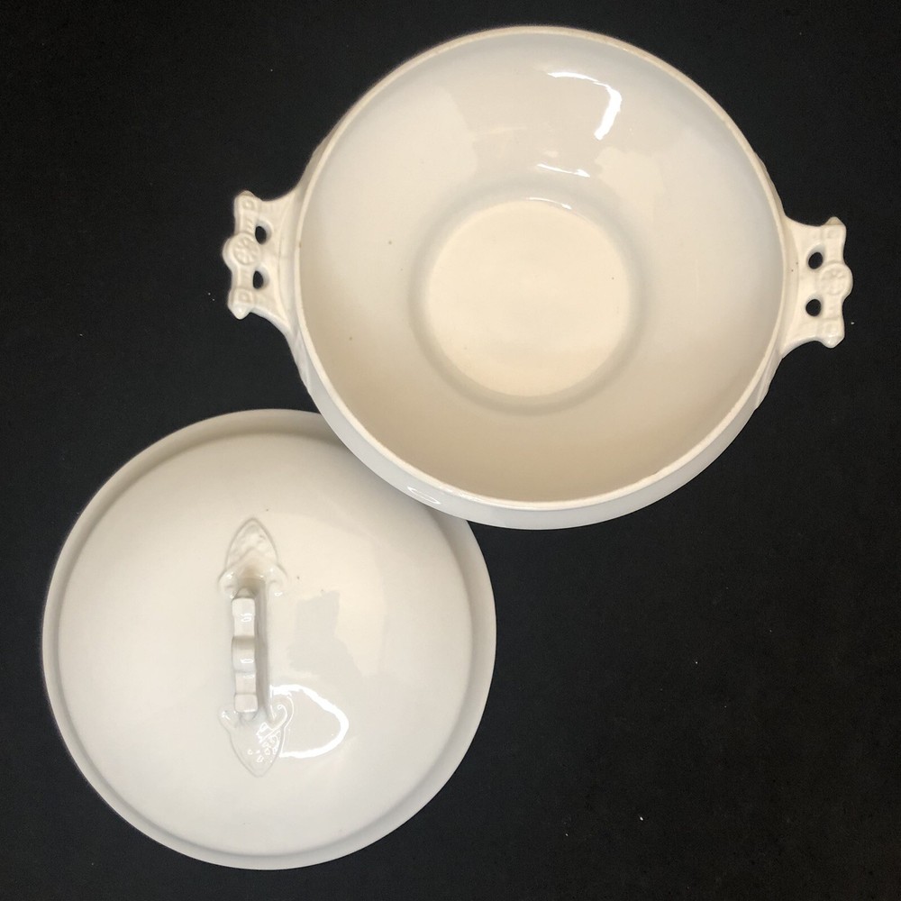 Thomas Elsmore & Son White Covered Casserole England