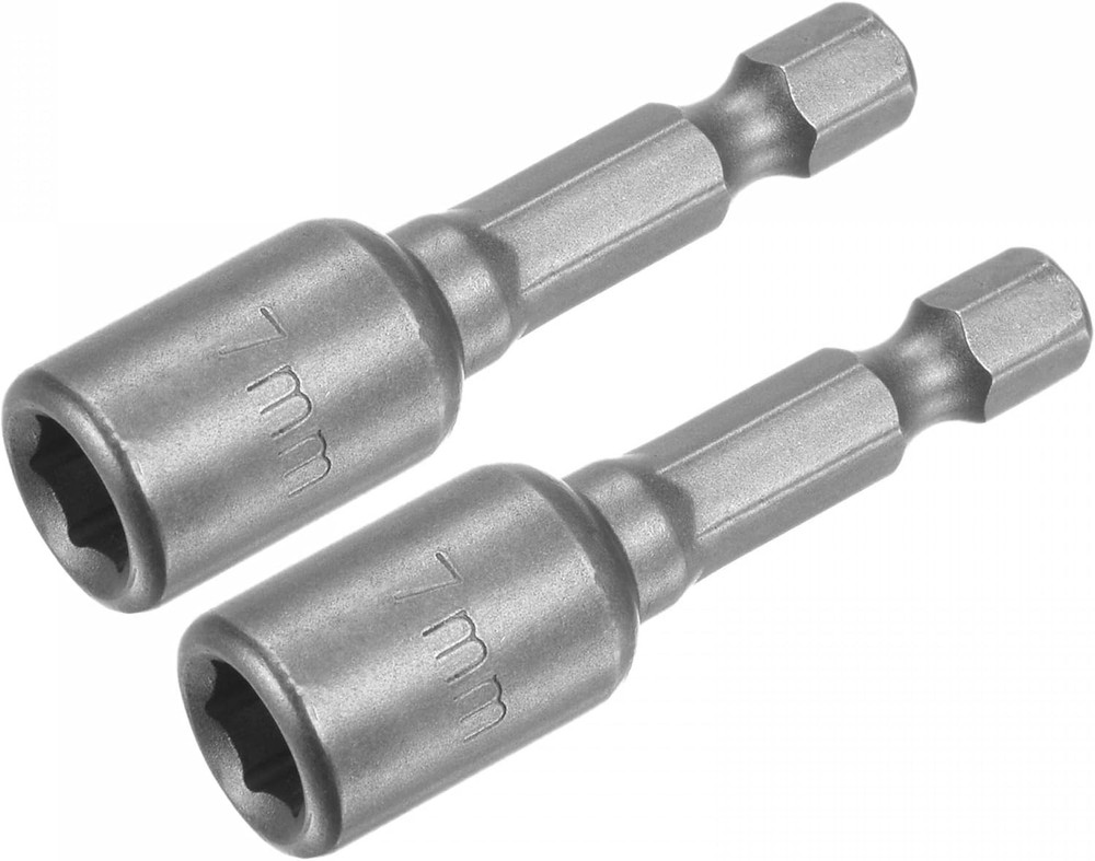 uxcell Quick-Change Nut Driver Bit, 1/4" Hex Shank 7mm Magnetic