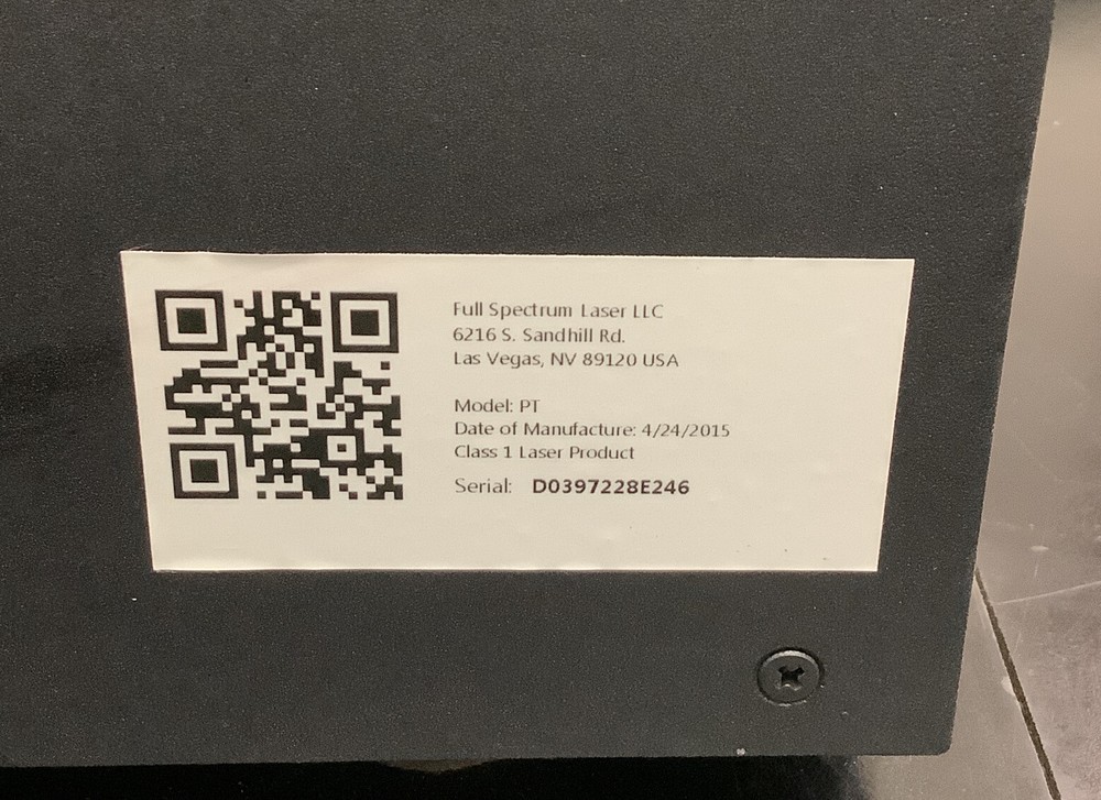 Full Spectrum Laser 3D Printer Model PT | No Power Adapter