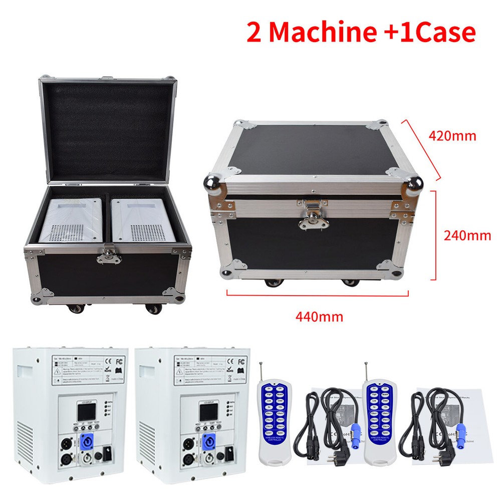 Cold Spark Machine DMX DJ Event Party Firework Machine 2pcs with Flight Case