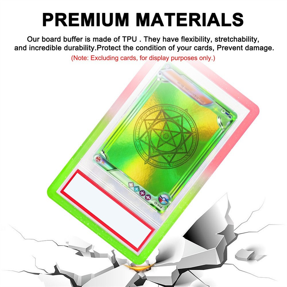 6PCS Gradient Slab Bumper Guard Protector Skin Stackable For PSA Graded Card