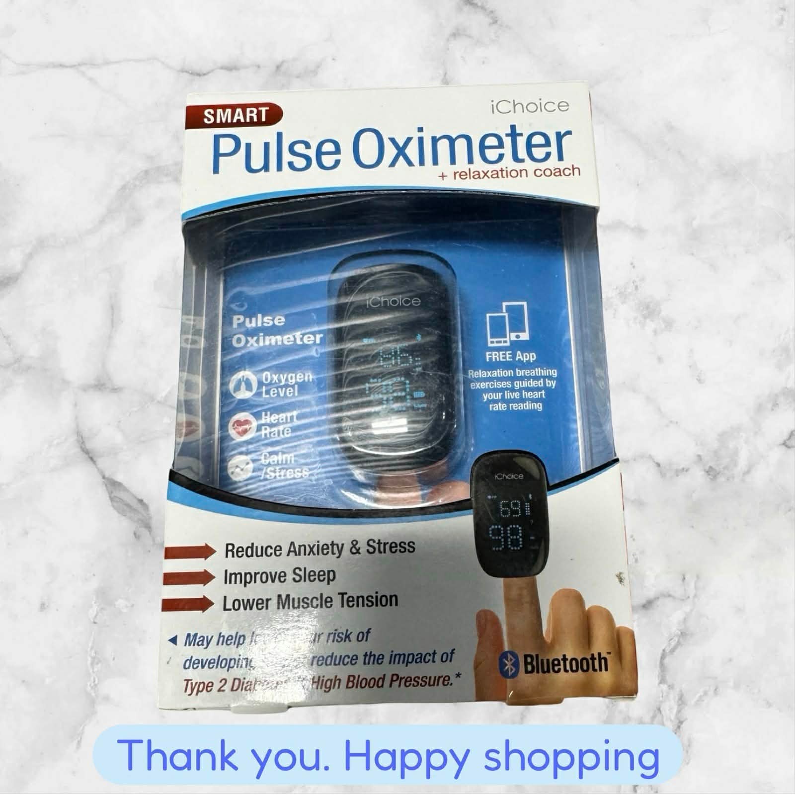 ICHOICE Pulse Oximeter + Relaxation Coach OX200 Bluetooth BRAND NEW SHIPPING