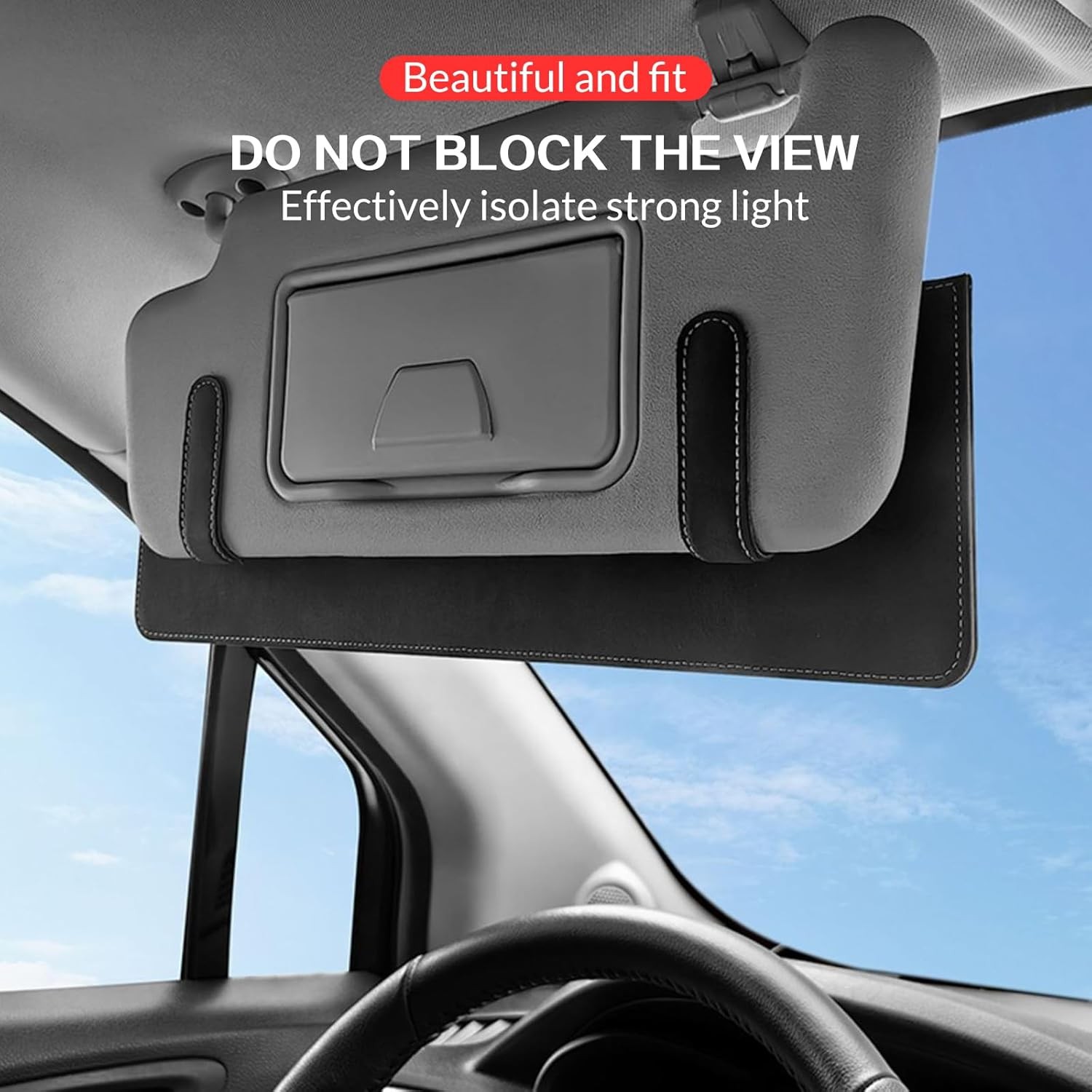 Sun Visor Extender for Car Anti-glare Sunvisor Extension Shade Adjustable