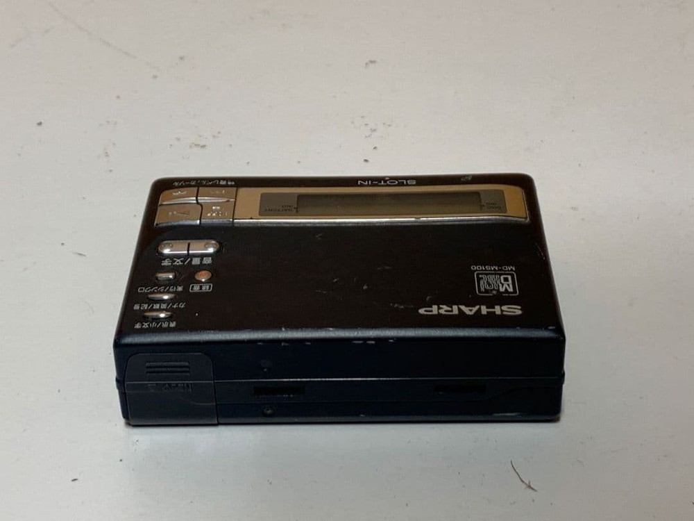 Sharp MD-MS100-B Portable MD Player Recorder Mini DIsc Operation confirmed