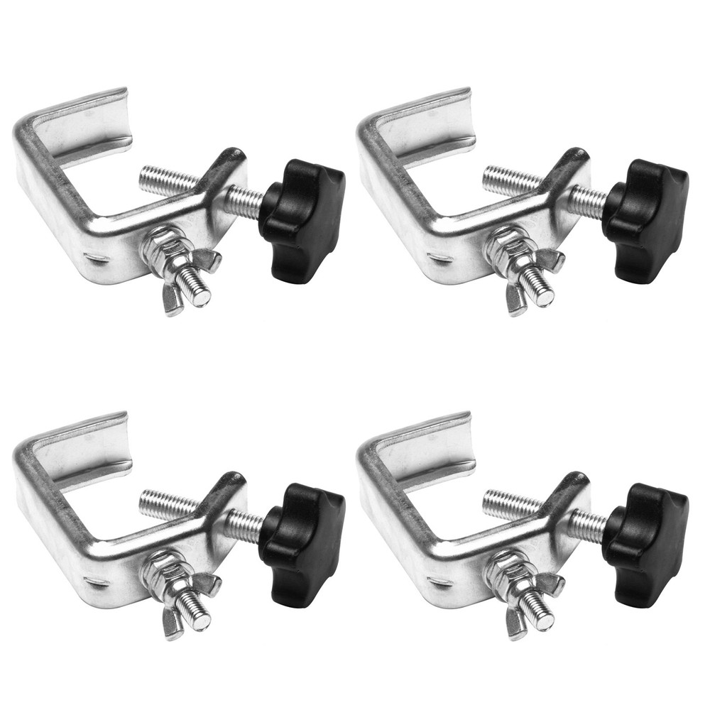 Global Truss Mini-C Clamps Light Duty Lighting C-Clamp 4 Pack