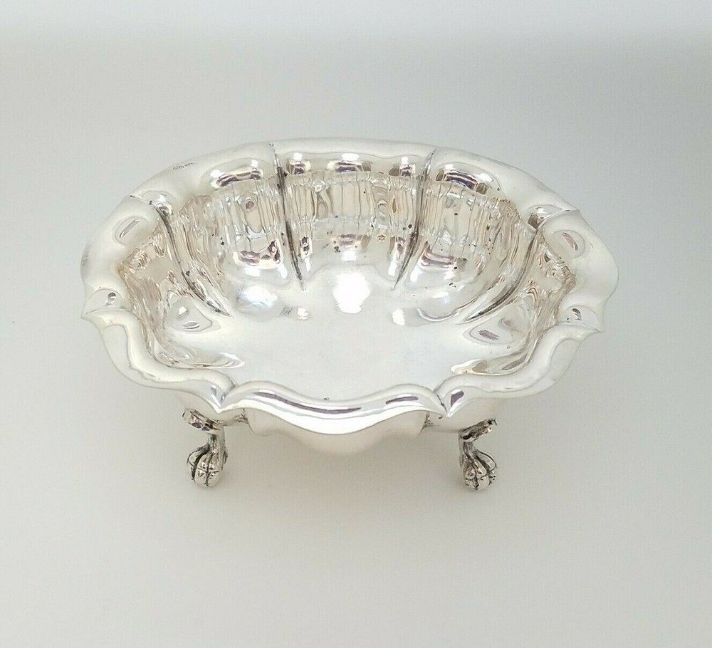 800 Solid Silver Footed Sugar Candy Nuts Dish Bowl / No Mono