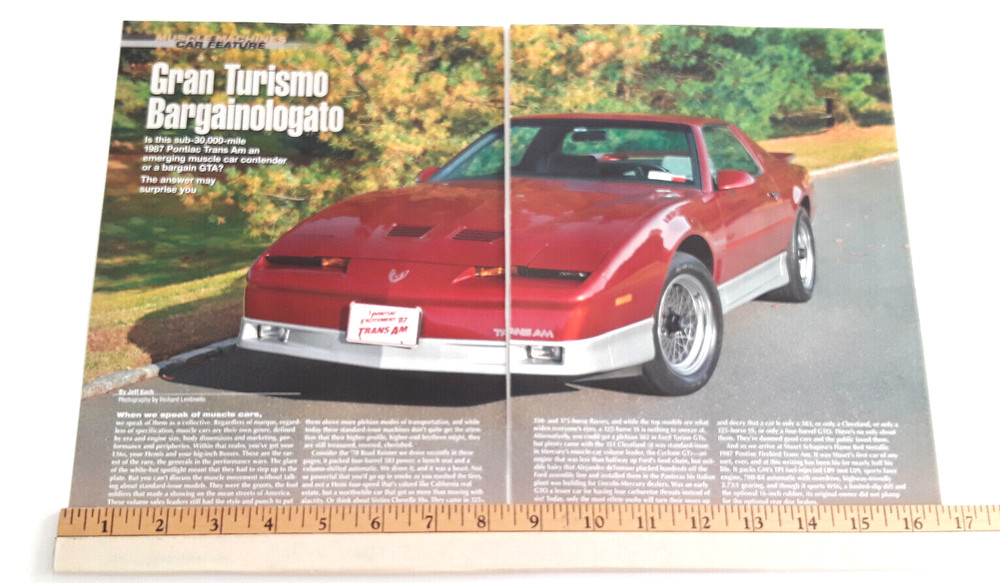 1987 PONTIAC TRANS AM ORIGINAL 2014 ARTICLE