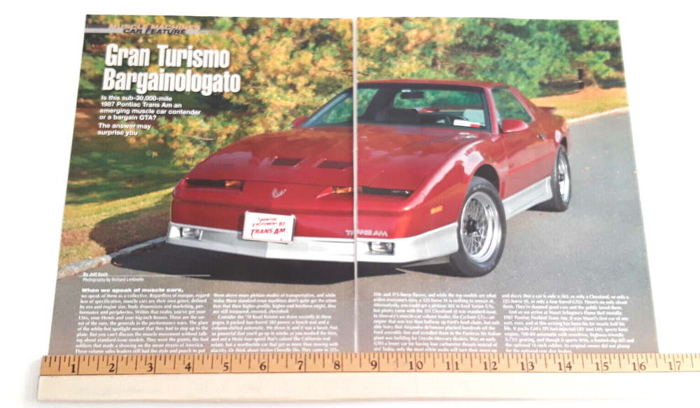 1987 PONTIAC TRANS AM ORIGINAL 2014 ARTICLE