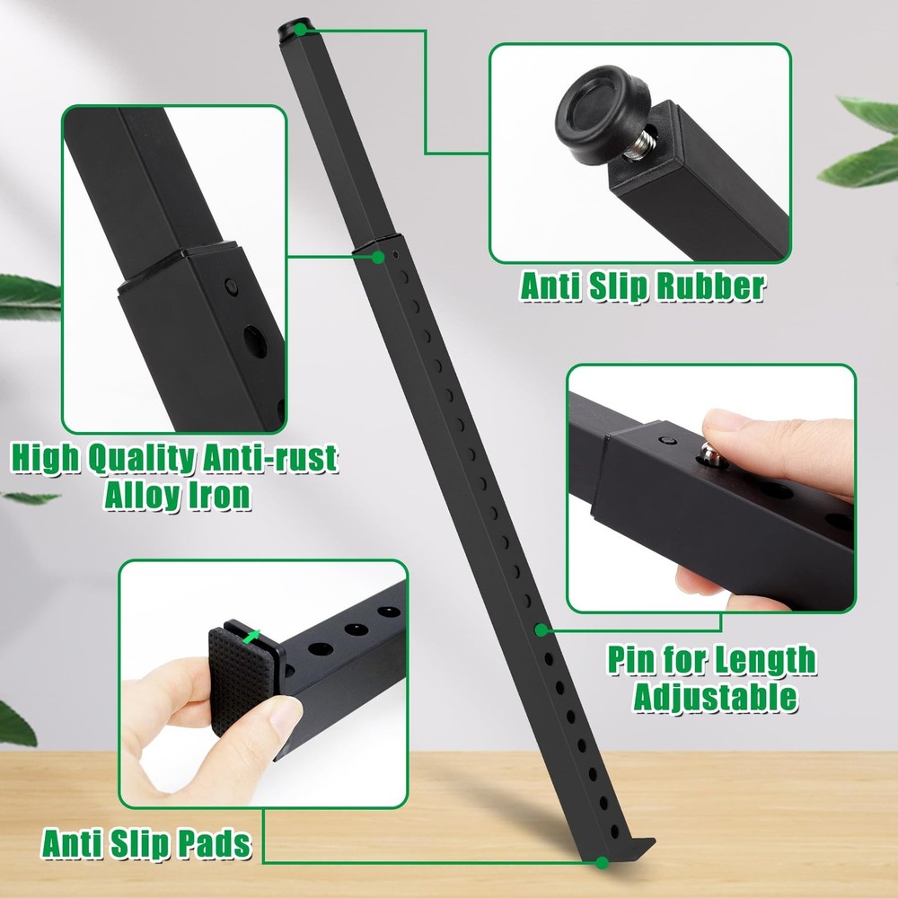 Forestchill Adjustable Window Security Bar, Extends from 17" to 32" Window Lo...