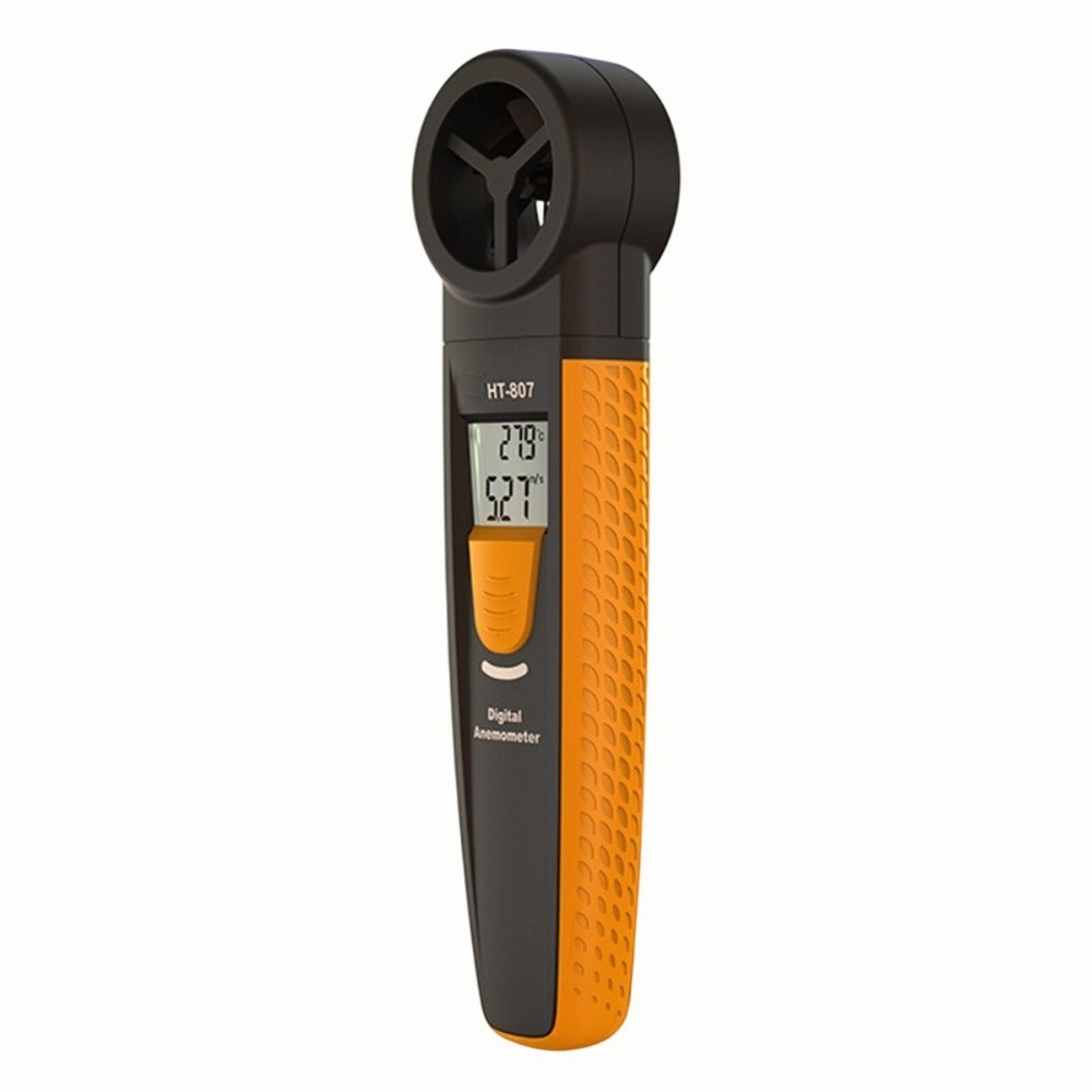Compact Digital Anemometer with Backlight Display HT807 for Outdoor Use