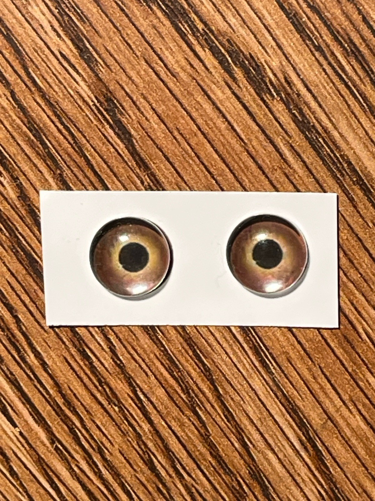 5 pair of New Concept Glass Eyes for Taxidermy and Decoy Making. Medium Brown