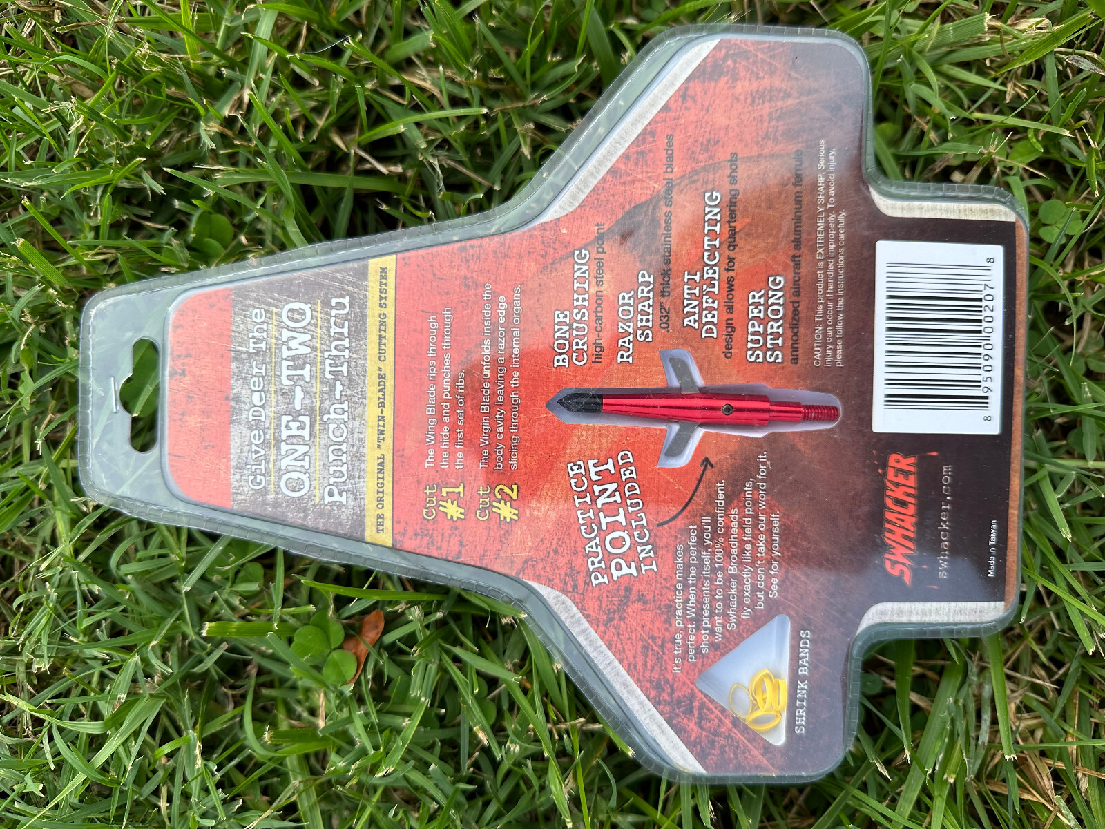 4 packs Swhacker 100 Grain Expandable Bow Hunting Broadheads with a practice