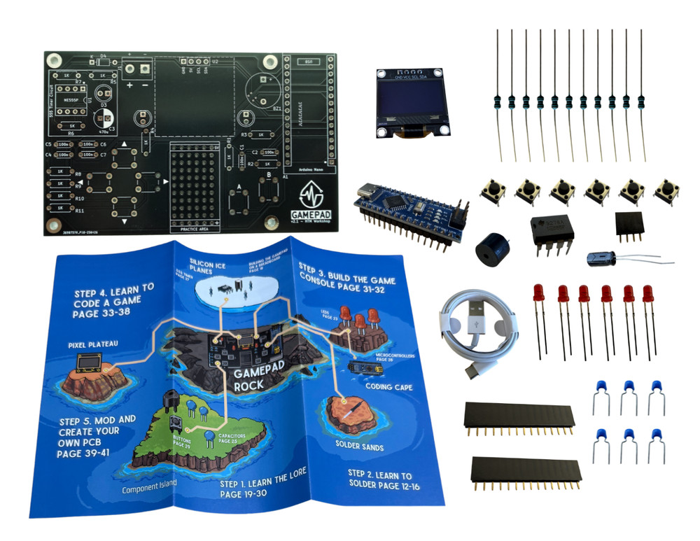 Electronics Kit - GamePad A DIY Video Game Electronics Kit for makers