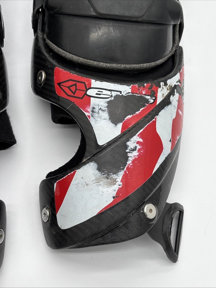 EVS WEB Knee Guards - Size Medium- Missing Straps and D-Rings