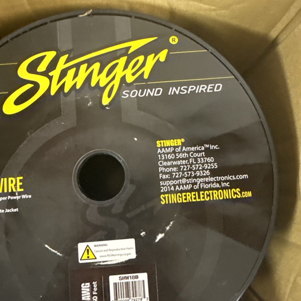Stinger Power Wire Blue SHW18B 250 FT