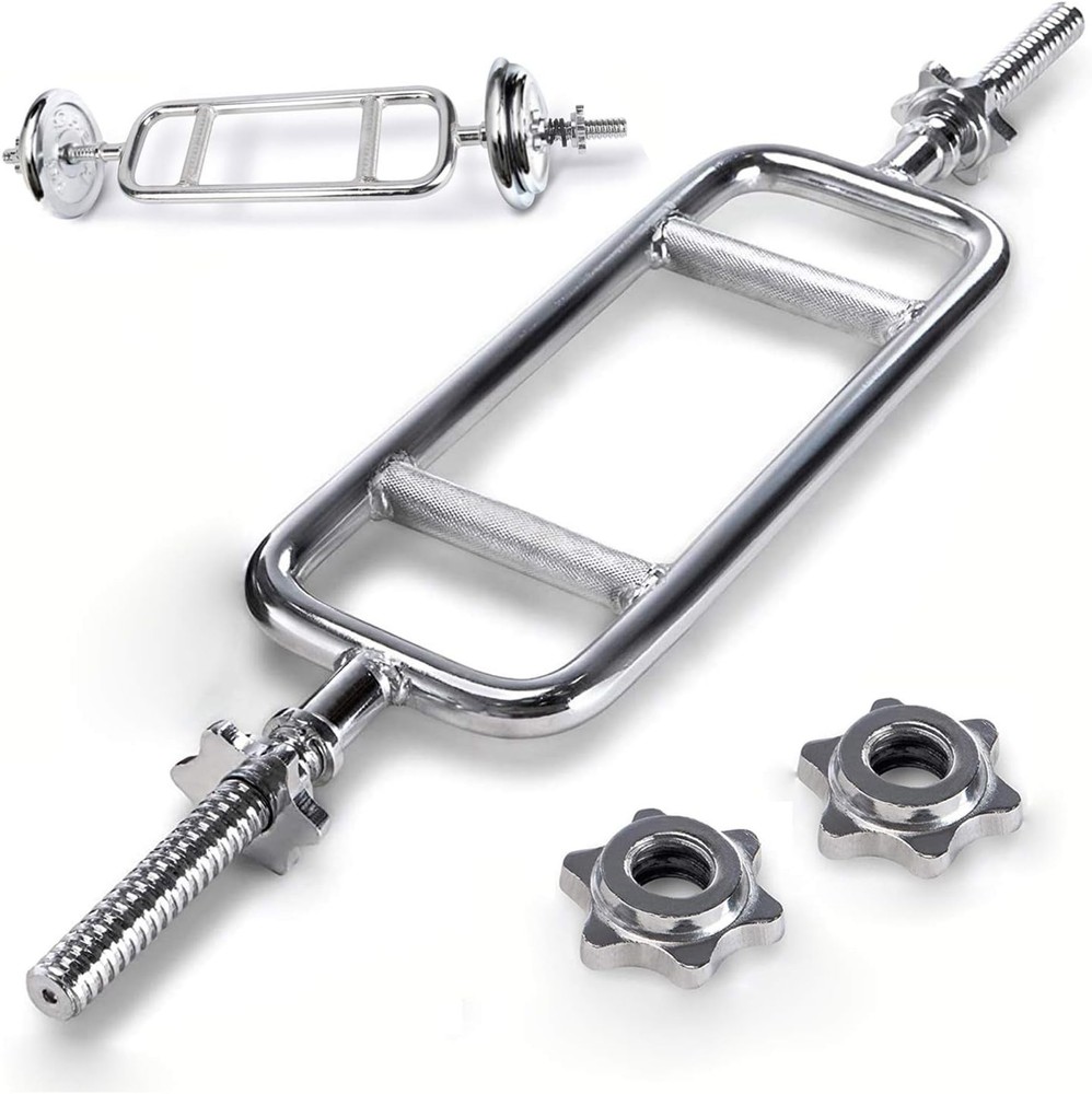 34'' Olympic Triceps Bar Weight Bar Standard Threaded Solid Triceps Bar Curl