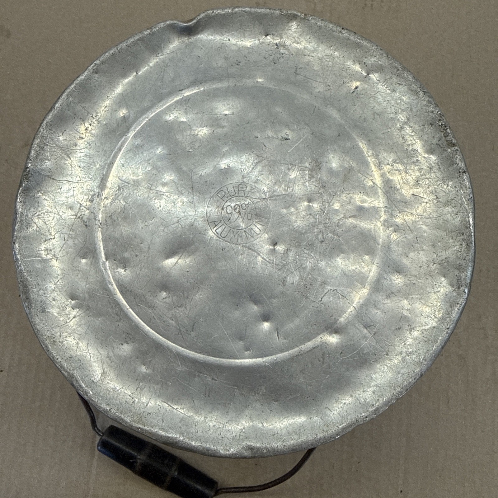 Vintage 4-piece Aluminum Coal Miner's Lunch Bucket In Very Good Used Condition