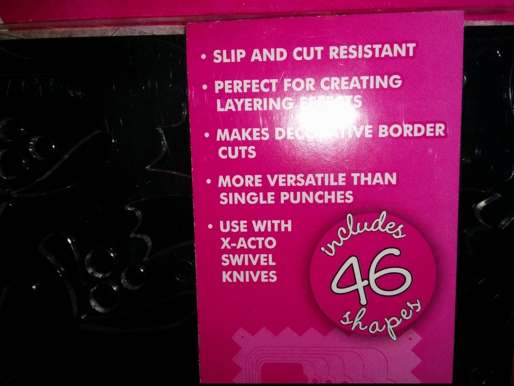 X-ACTO BASIC SHAPES TEMPLATES, 4 TEMPLATES-38 SHAPES, NIB