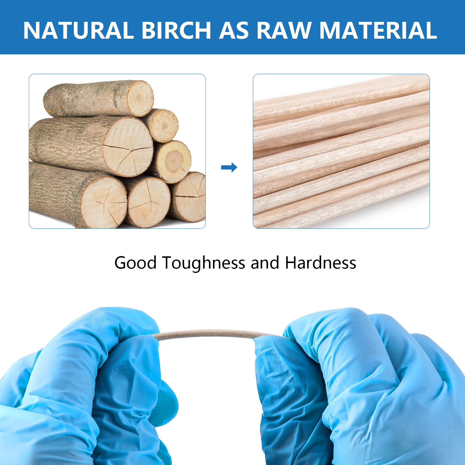 Wood Handle 3" Sterile Cotton Swabs Q-tips Cleaning Applicators High Absorbent