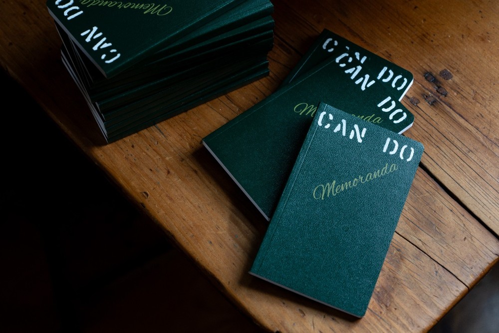 3 Pack Custom Hand Stenciled "Can Do" Memoranda Field Notebook Notes Made USA