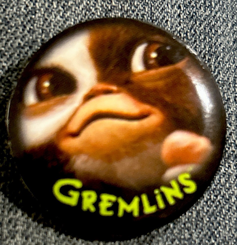 Gremlins Pin Back Button Halloween Classic Horror
