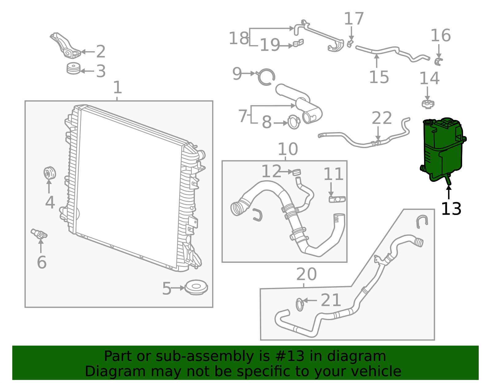 Genuine Engine Coolant Reservoir 85639732