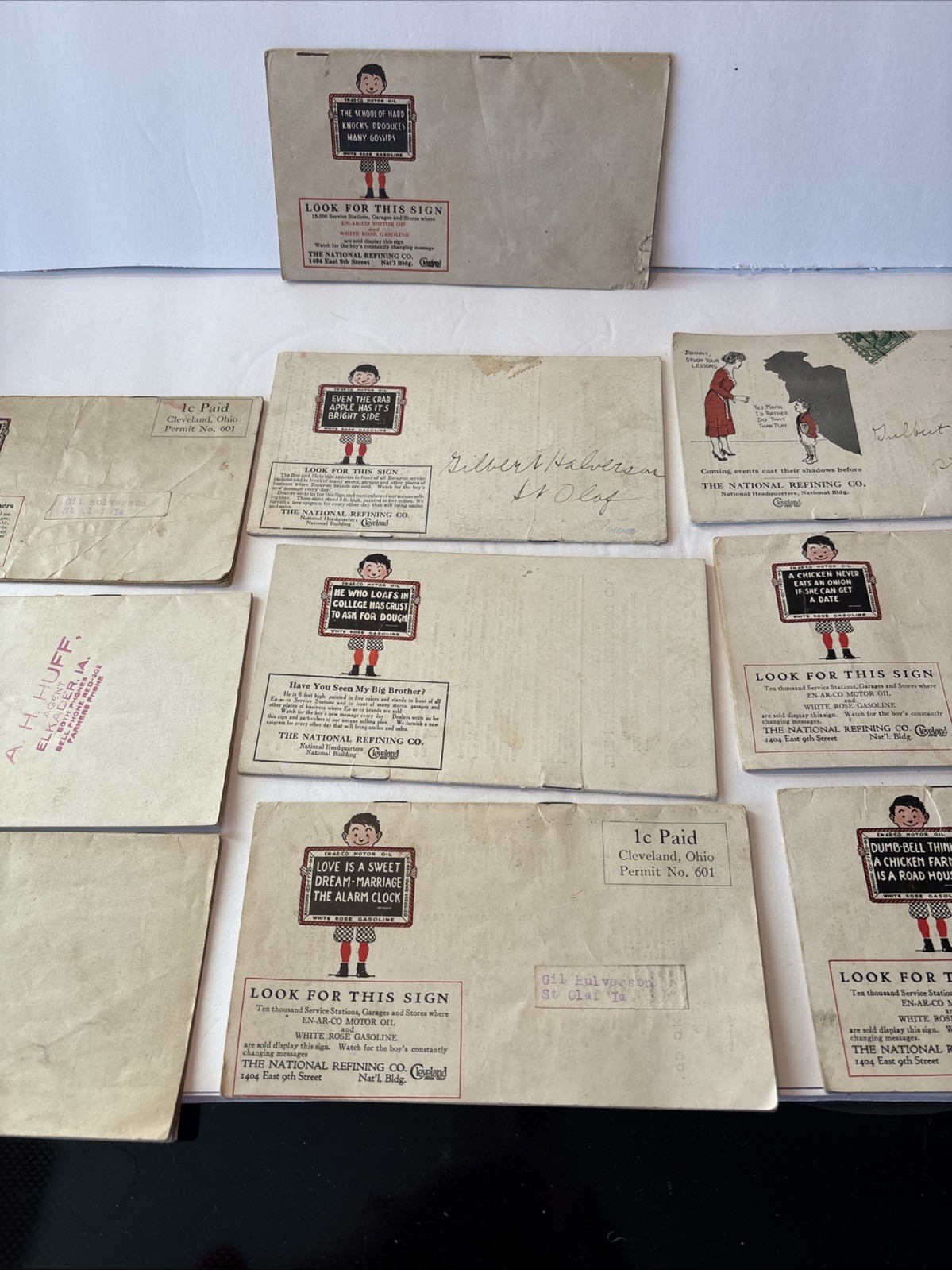 Ten Vintage En-ar-co National News Pamphlets. 1922-1924 Enarco