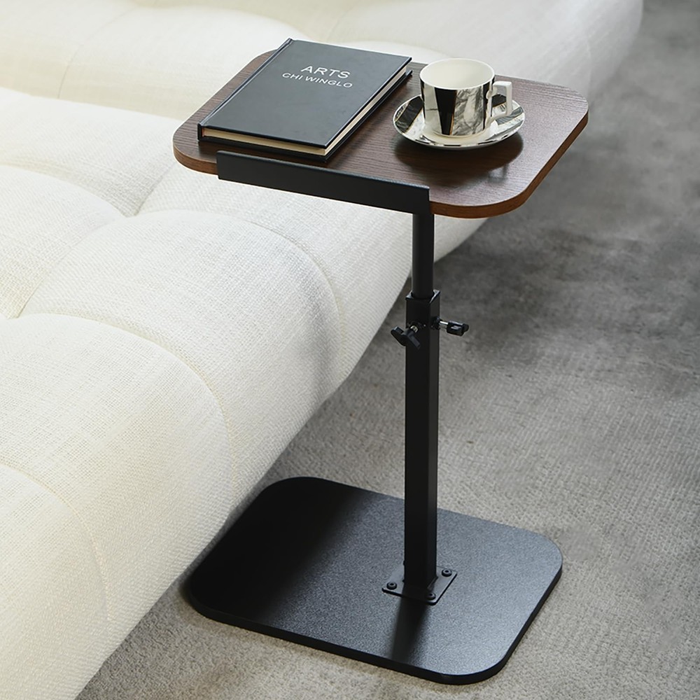 ACEQLYT® Small Adjustable Side Table, Adjustable Height & Flip-Over Panel D