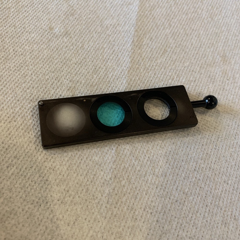 MICROSCOPE PART ZEISS GERMANY IM FILTER SLIDE BLUE OPTICS