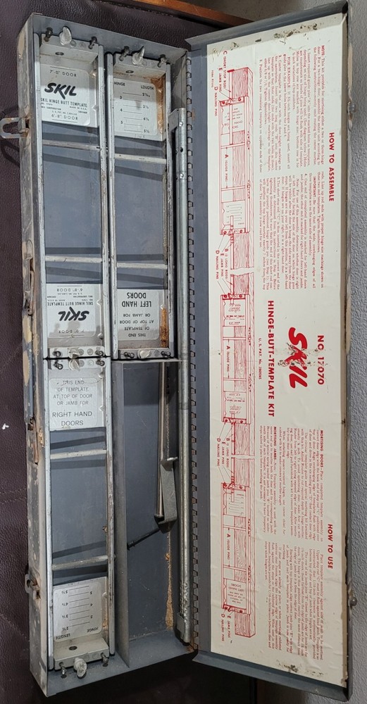 Vintage Skill Hinge-Butt Template Kit, Model 17070