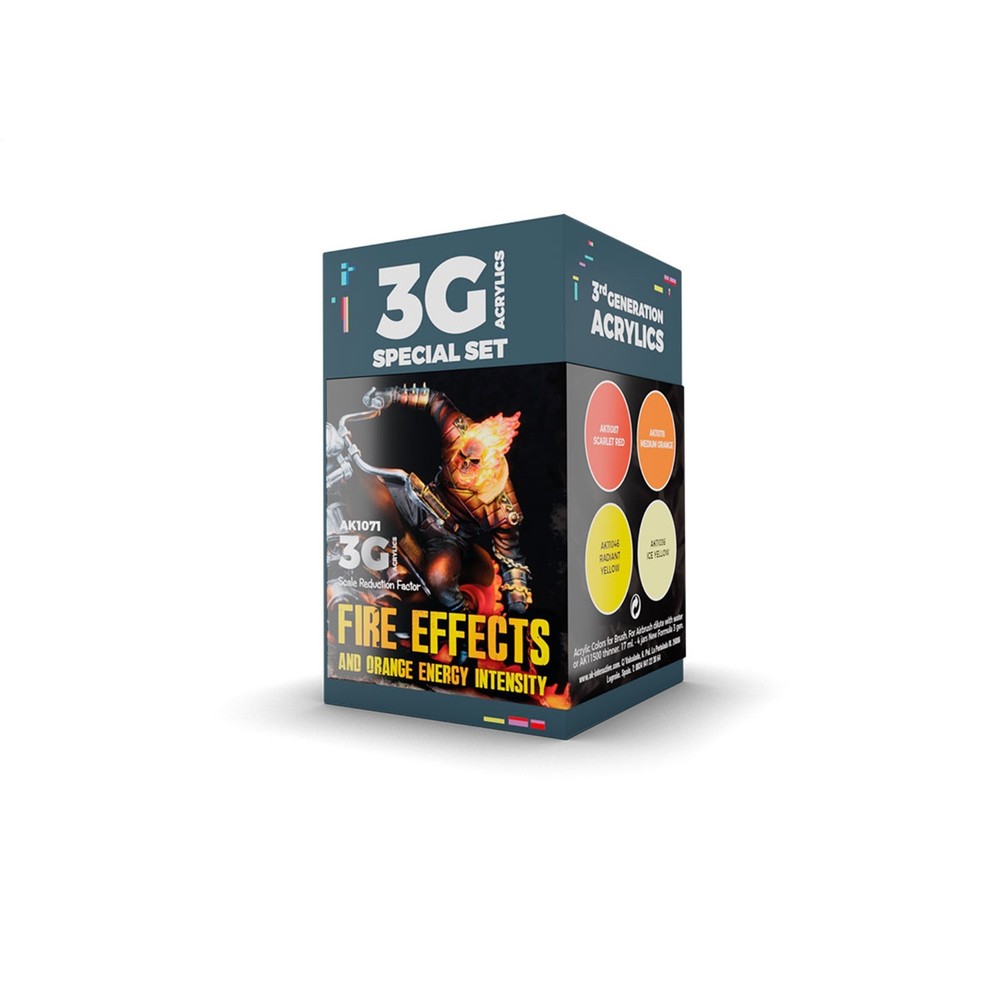 AK Interactive 3Gen Acrylics - Fire Effects Paint Set AK1071