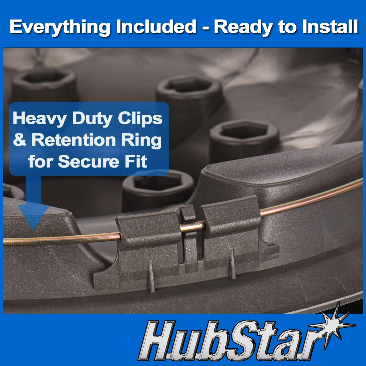 NEW Hubcap for Ford Van 1998-2023, Premium 16-inch Heavy Duty Snap-On (1 Piece)