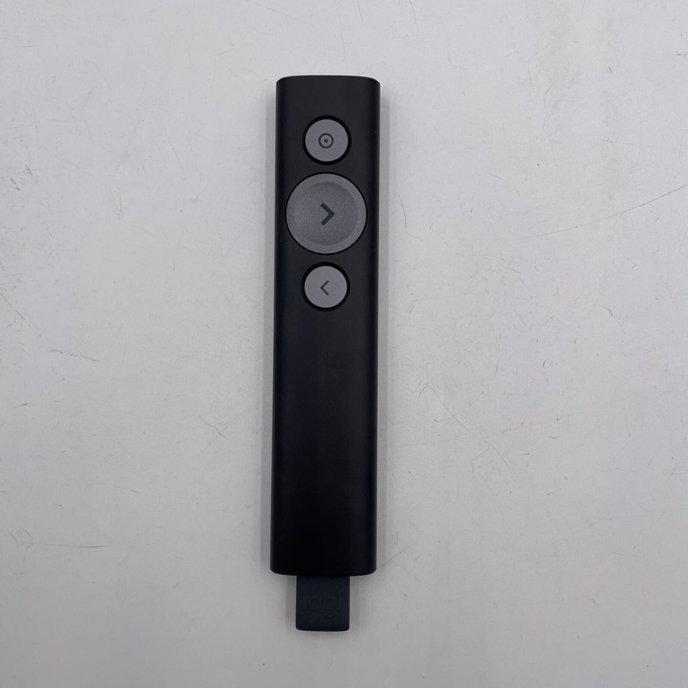 Logitech Spotlight Presentation Remote 30m Range and Quick Charging Black