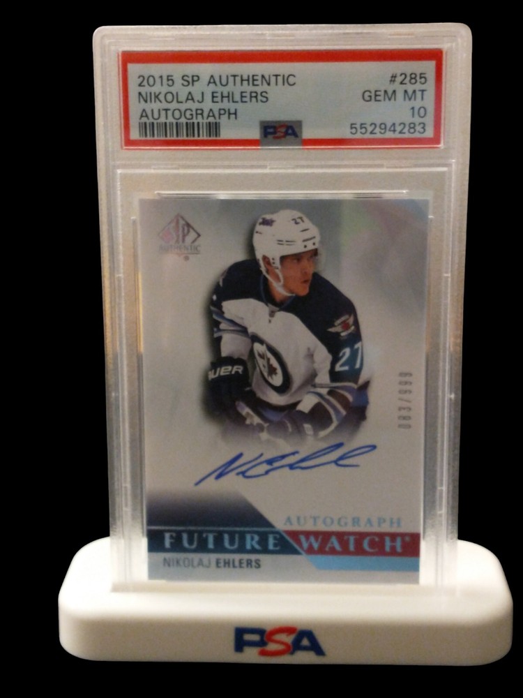 PSA GRADED DISPLAY CARD STAND WHITE ⭐ 5-PACK ⭐ WITH PSA LOGO